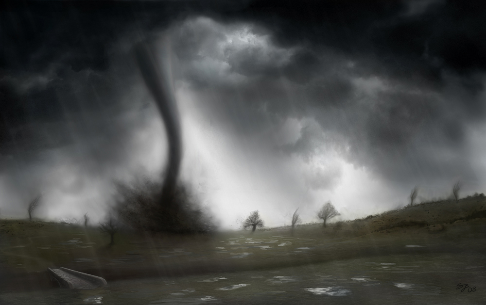 1000x629 Matte Painting - Tornado Painting