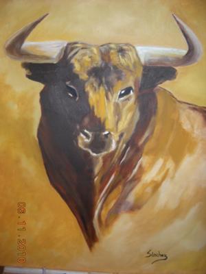 300x400 Bull Art And Cow Paintings, Some Great Examples Of Bovine Art - Toro Painting