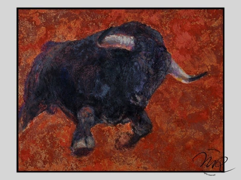 800x599 Toros Bulls The Paintings Monica Rotgans - Toro Painting