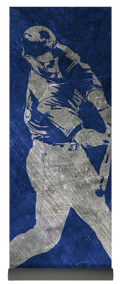500x1171 Josh Donaldson Toronto Blue Jays Art Yoga Mat For Sale By Joe Hamilton - Toronto Blue Jays Painting