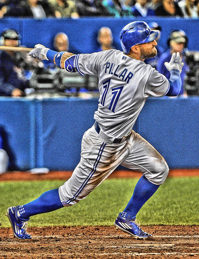 692x900 Kevin Pillar Toronto Blue Jays Painting By Joe Hamilton - Toronto Blue Jays Painting
