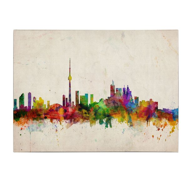 600x600 Toronto Skyline Painting Wayfair.ca - Toronto Skyline Painting