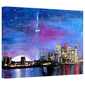 355x355 Art Wall - Toronto Skyline Painting