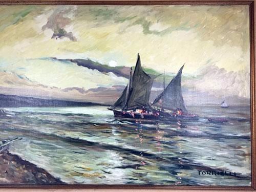 500x375 Simply Magnificent Seascape By Italian Artist Antonio Torrielli - Torrielli Painting