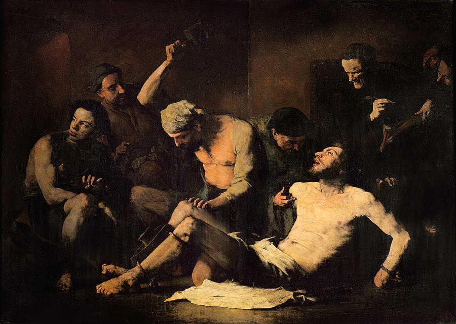 900x641 The Torture Of Alonso Cano 1601 67 C.1867 Oil On Canvas Photograph - Torture Painting