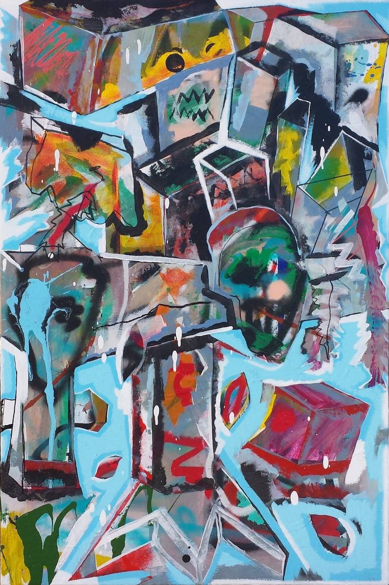 770x1156 Saatchi Art Chief Totem Painting By Harold Westerink - Totem Painting
