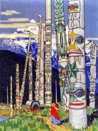 318x427 Sarah Peroutka Studio The Ritz Story Pole, A Community Art Project - Totem Painting