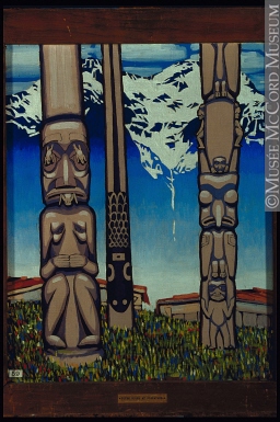 256x385 M928.77 Totem Poles - Totem Pole Painting