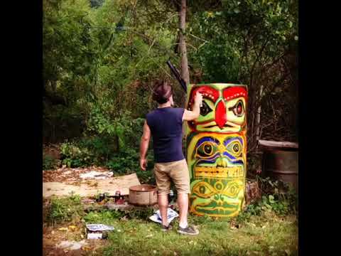 480x360 Totem Pole Painting Timelapse - Totem Pole Painting