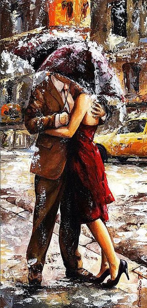 600x1258 Paintings By Emerico Imre Toth Paintings, Rain - Toth Painting