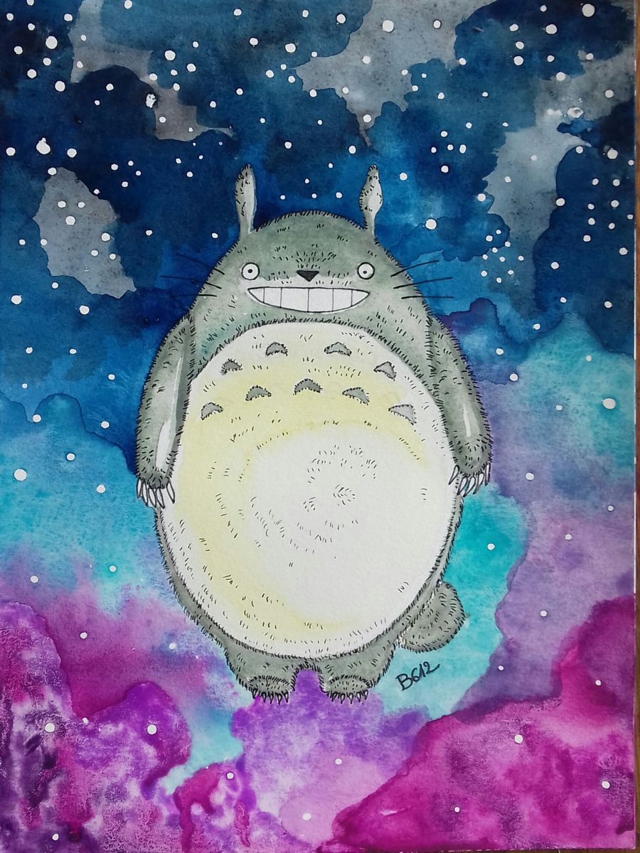 900x1200 Totoro Delbois B612) - Totoro Painting