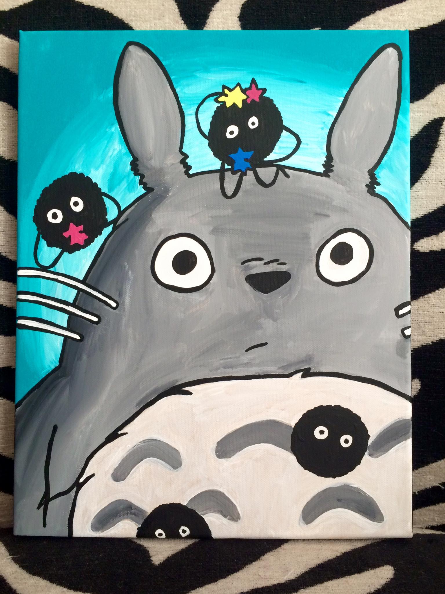 1536x2048 Totoro Canvas Painting - Totoro Painting