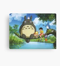 210x230 Totoro Painting Amp Mixed Media Canvas Prints Redbubble - Totoro Painting