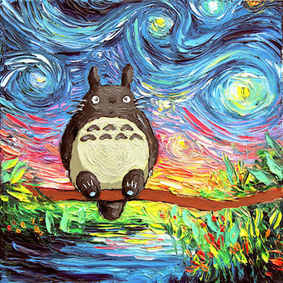 404x404 Flipside - Totoro Painting
