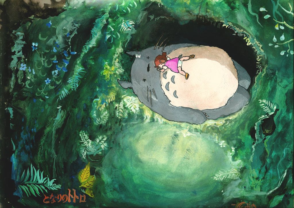 1024x725 My Neighbor Totoro Painting By Skyfurrow - Totoro Painting