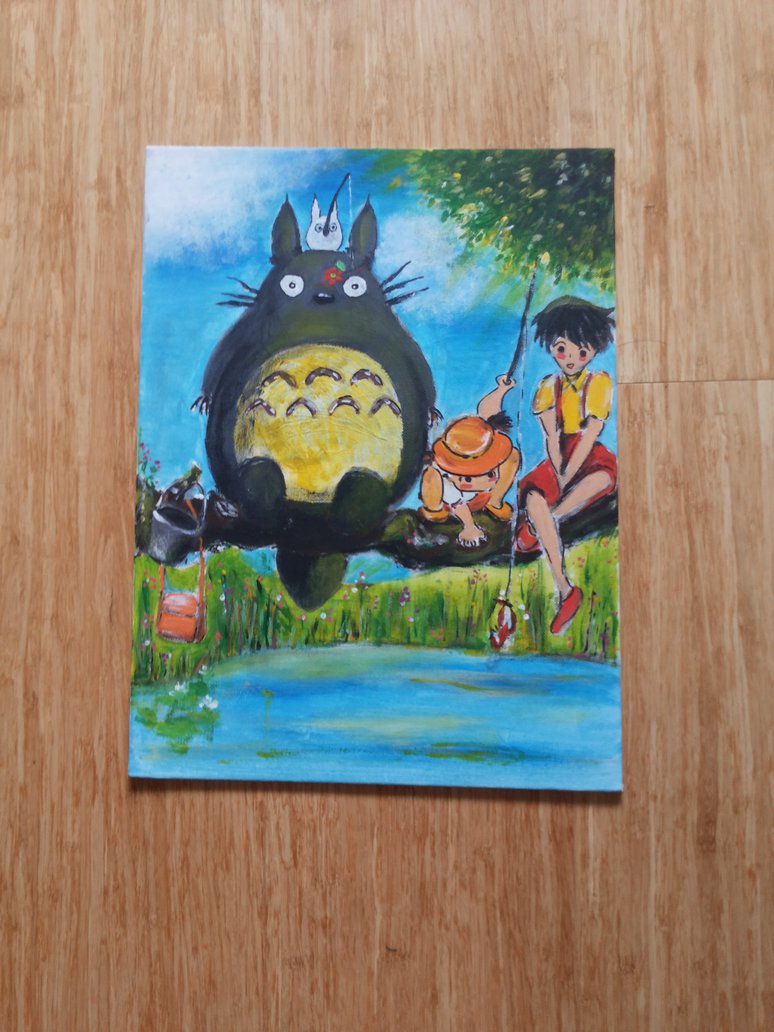 774x1032 My Neighbor Totoro Painting By Yanaandnya - Totoro Painting