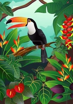236x334 Toucan Bird Bird, Paintings And Tropical Art - Toucan Bird Painting