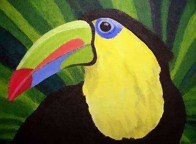 400x294 Toucan Tropical Bird Art - Toucan Bird Painting