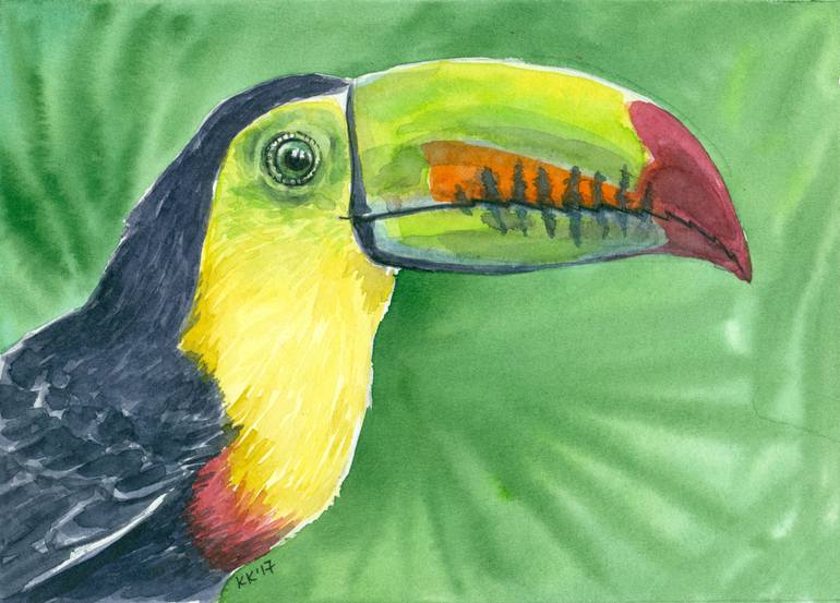 770x553 Saatchi Art Toucan Painting By Katerina Kirilova - Toucan Painting