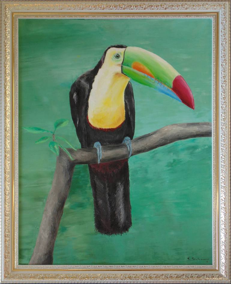 770x944 Saatchi Art Toucan Painting By Tanya Stefanovich - Toucan Painting