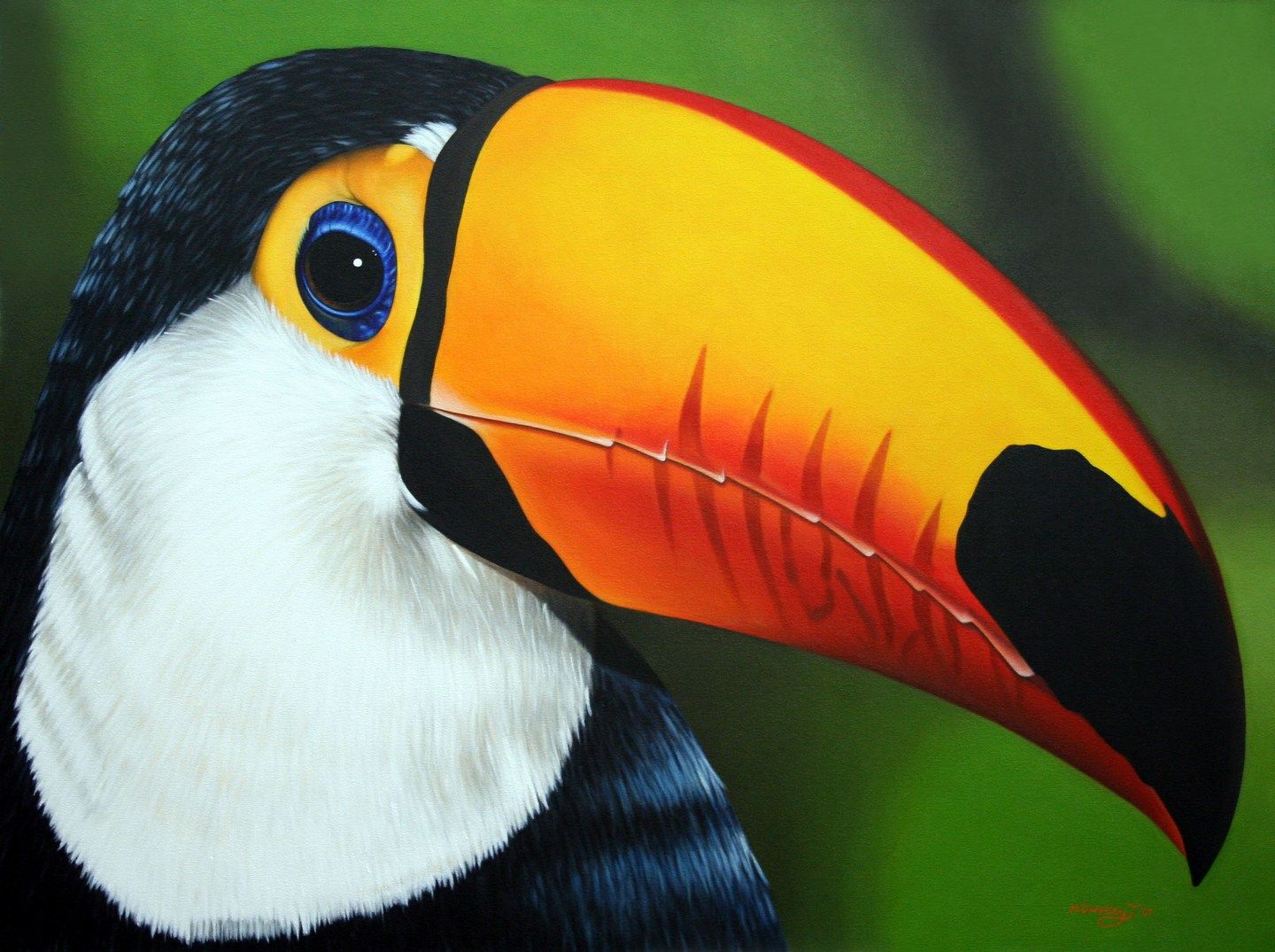 1440x1075 Toucan Art Logic - Toucan Painting