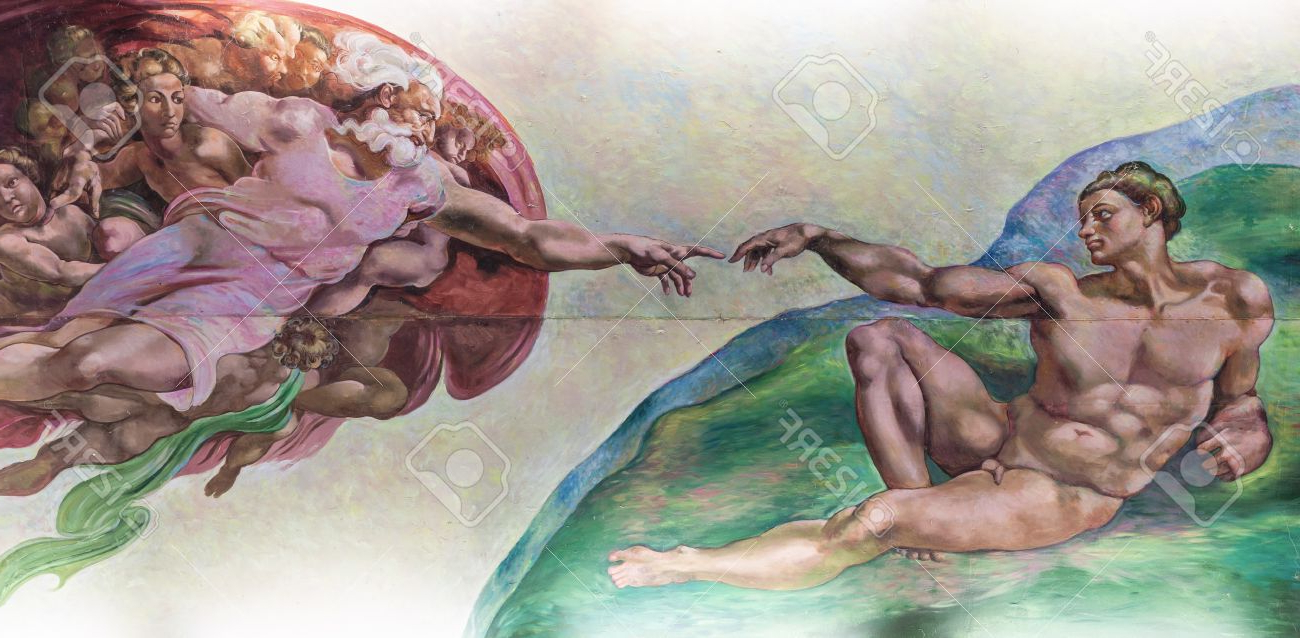 1300x638 The Touch Of God Painting - Touch Of God Painting