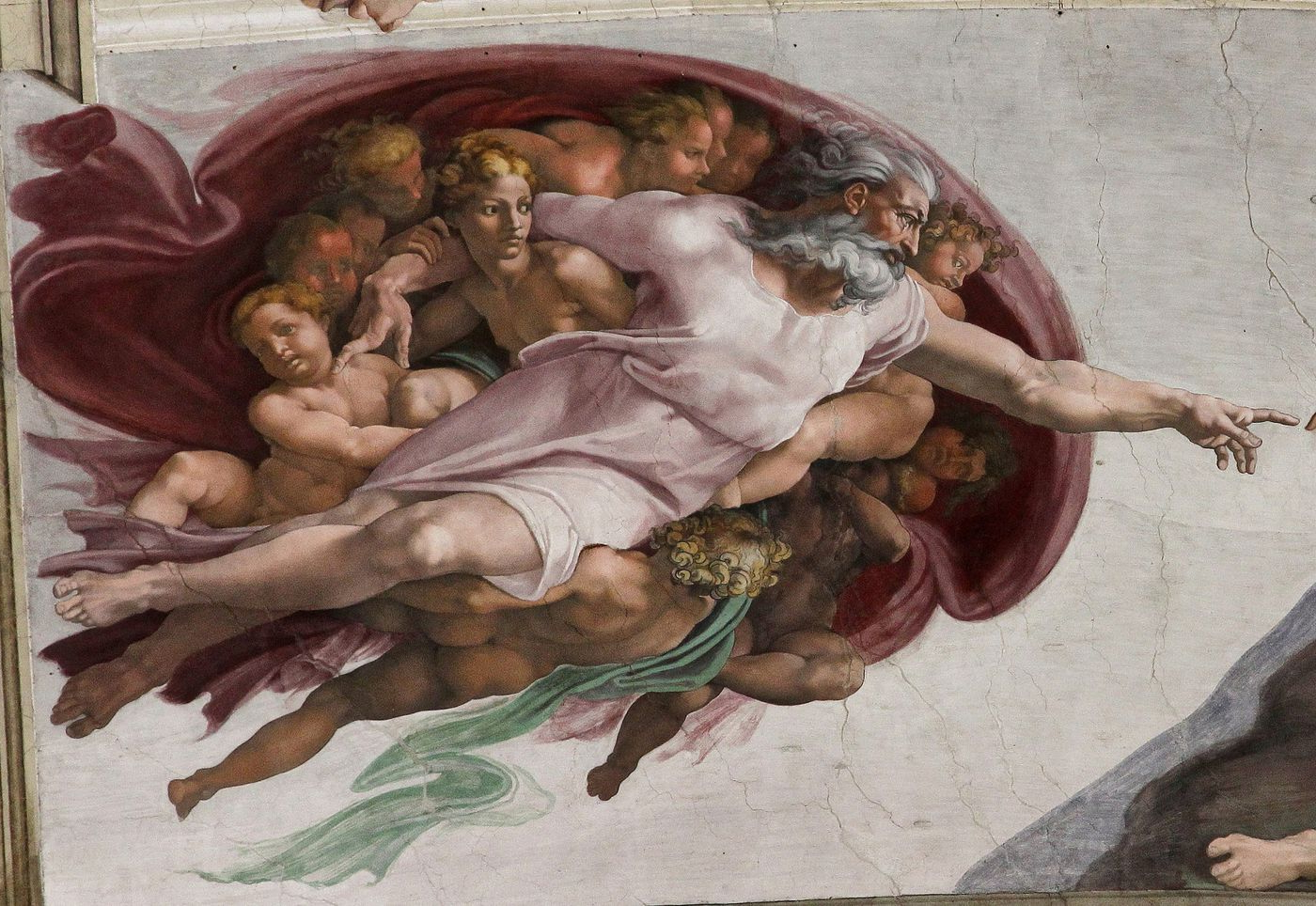1400x964 Touch Of God Painting Does Michelangelo Painting - Touch Of God Painting