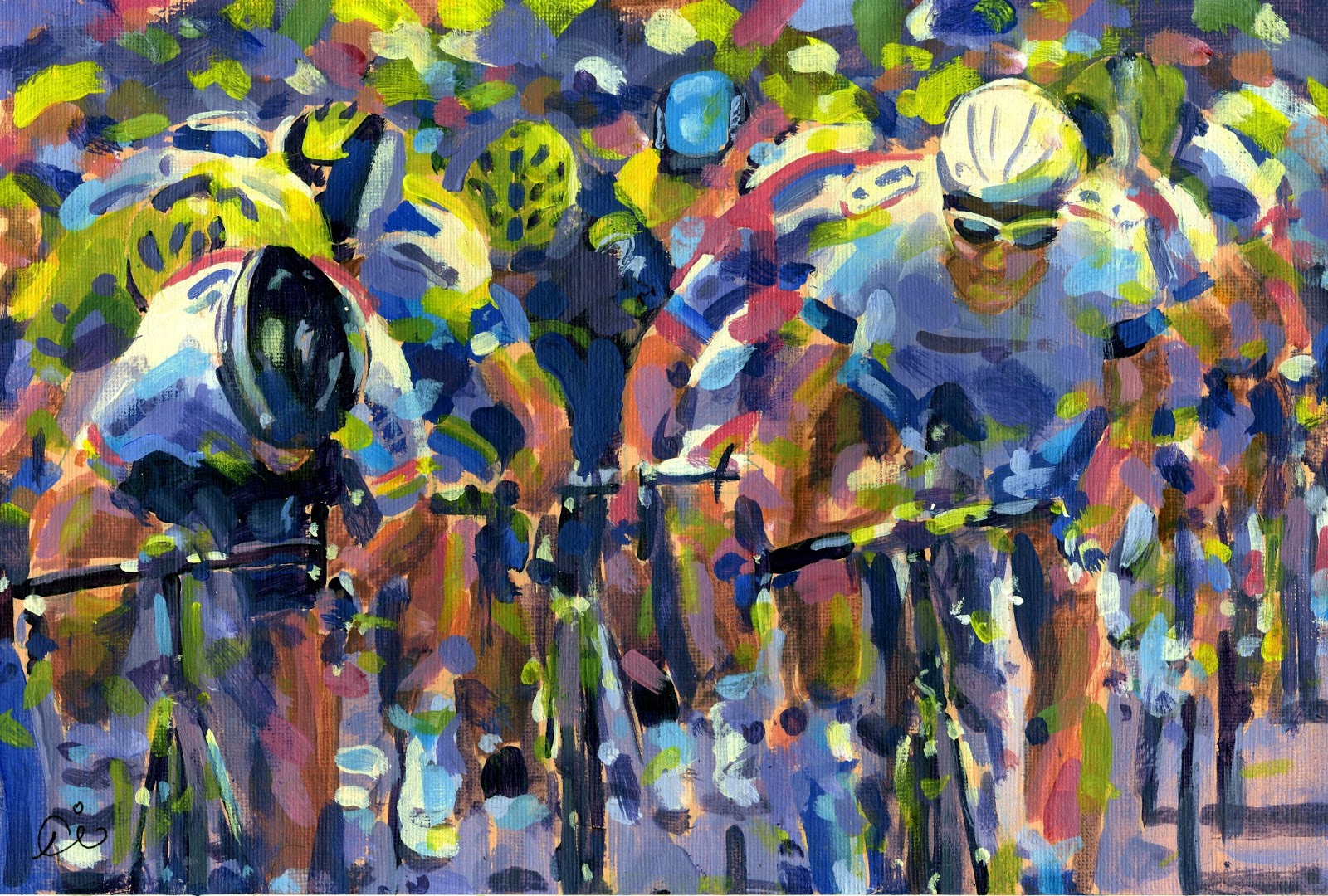 1600x1080 Painting Le Tour Tour De France 2013,kittel X3 - Tour De France Painting