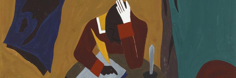 770x256 Art History News Jacob Lawrence's Toussaint L'Ouverture Series - Toussaint Louverture Painting