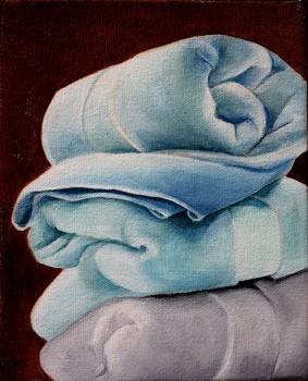 283x350 Still Life Towels - Towel Painting