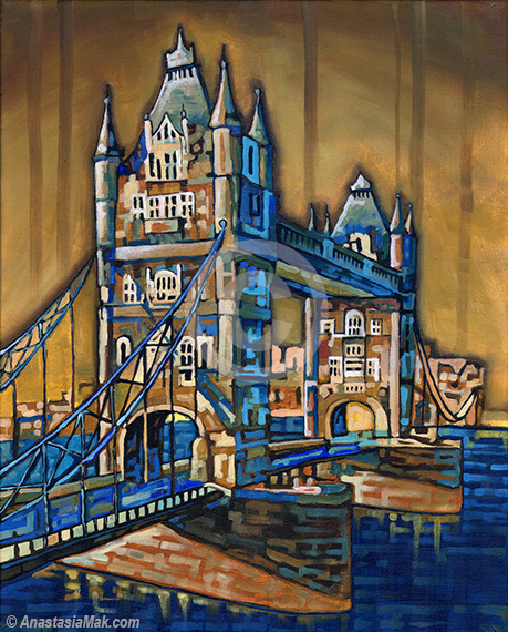 459x570 Tower Bridge Painting - Tower Bridge Painting