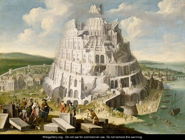 640x484 The Tower Of Babel - Tower Of Babel Painting