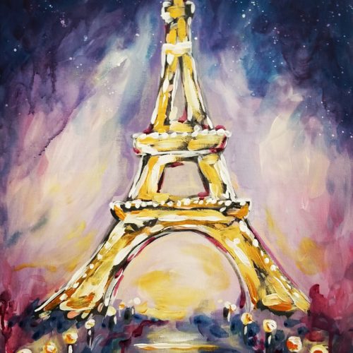 500x500 Eiffel Tower Paint Party Get Your Muse - Tower Painting