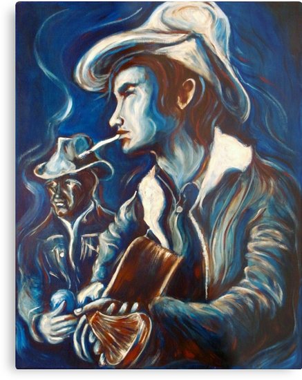 437x550 Townes Van Zandt Blues Metal Prints By Heartwornart Redbubble - Townes Van Zandt Painting