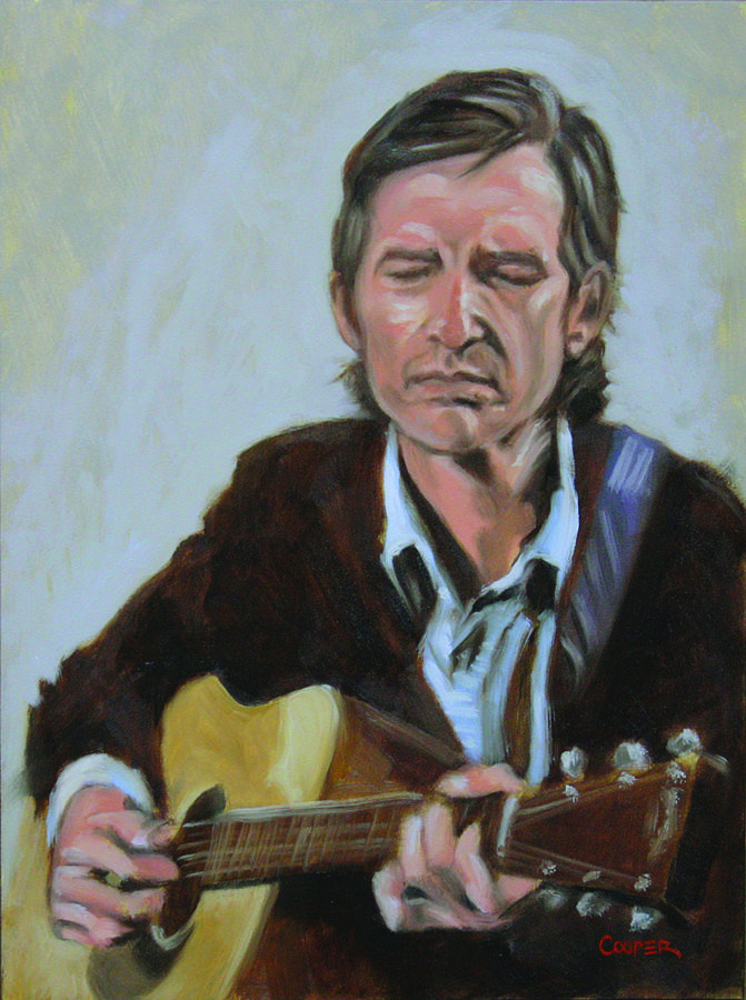 671x900 Townes Van Zandt Painting By Todd Cooper - Townes Van Zandt Painting