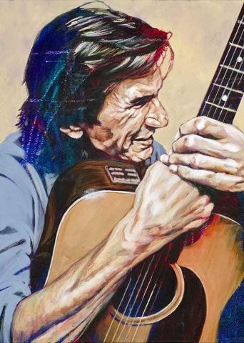 342x480 Townes Van Zandt Limited Edition Fine Art Print - Townes Van Zandt Painting