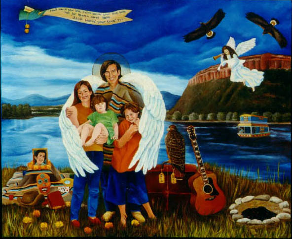592x485 Veronica - Townes Van Zandt Painting