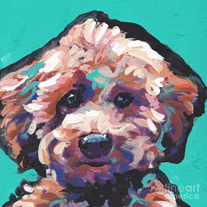 300x300 Toy Poodle Art Fine Art America - Toy Poodle Painting