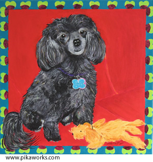300x317 Benji - Toy Poodle Painting