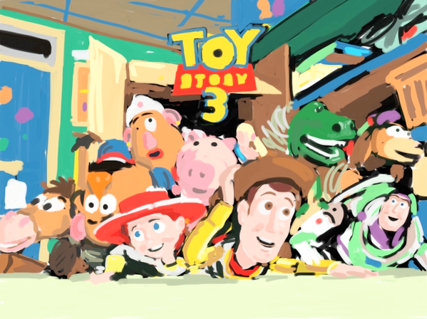 599x448 Toy Story 3 Ipad Finger Painting On Behance - Toy Story 3 Painting