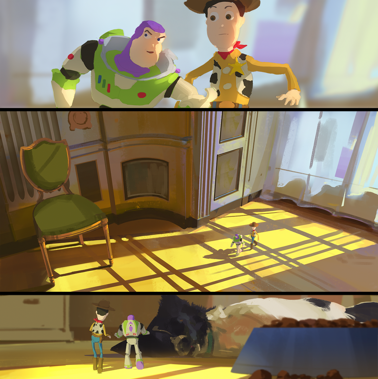 1280x1283 260365 Toy Story By Snatti89 - Toy Story Painting