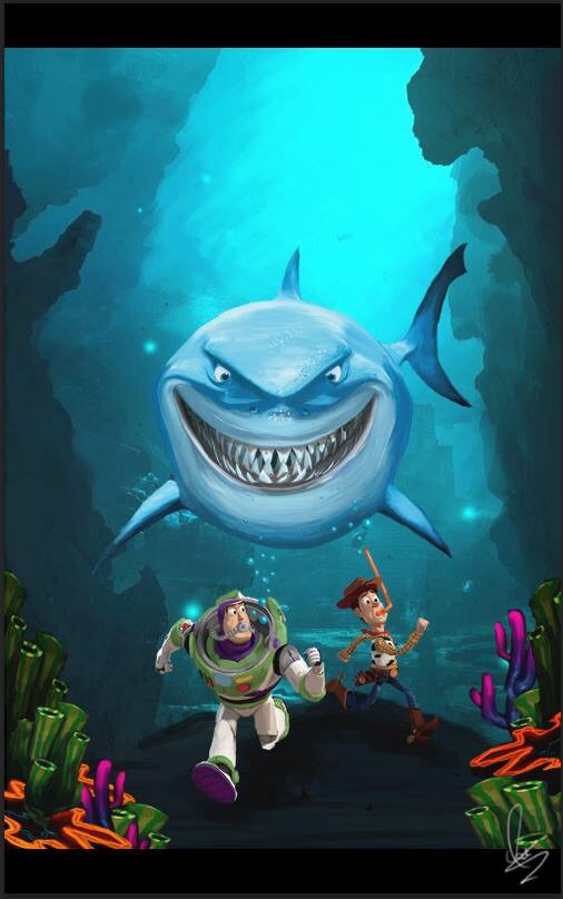 506x808 My Own Vision Of, Toy Story 4 Painting! Aha. By Lewismyattdesign - Toy Story Painting