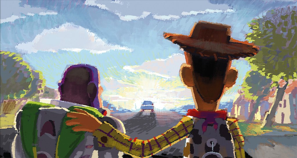 1024x545 Beat Board Goodbye Andy Pixar Art Collection - Toy Story Painting