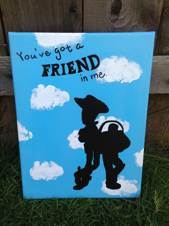 570x760 You'Ve Got A Friend In Me Toy Story Canvas (8x10) - Toy Story Painting