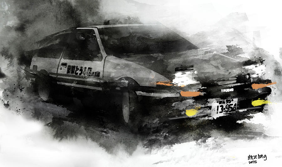900x532 Toyota Ae86 Painting By Haze Long - Toyota Painting