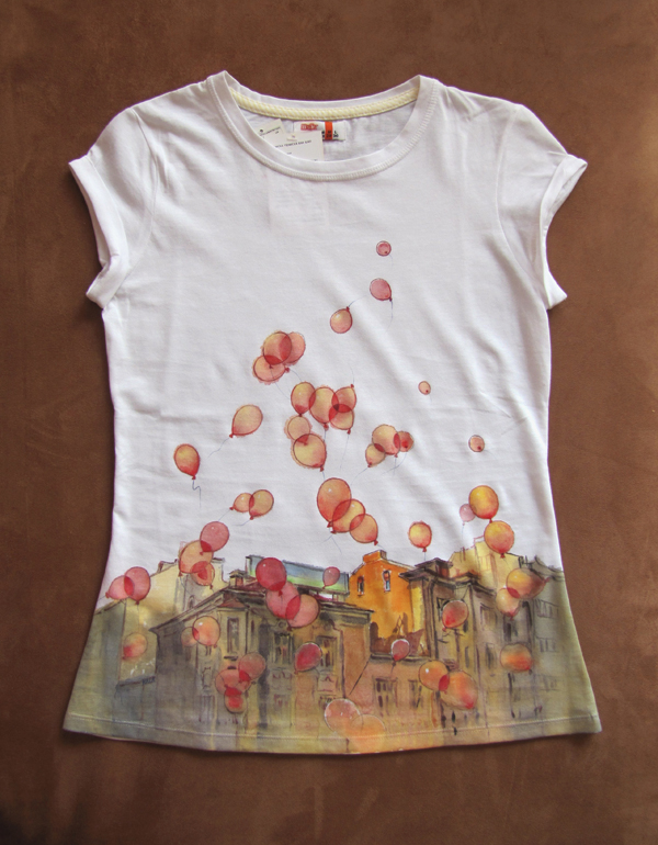 600x770 Hand Painted T Shirts By Kalinatoneva - Tpainting