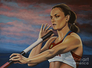 300x221 Track And Field Paintings Fine Art America - Track And Field Painting