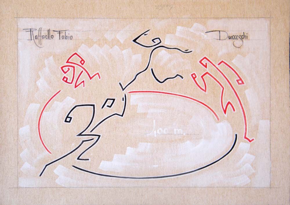 1000x708 Sprint 400 M. The Death Lap Track And Field - Track And Field Painting