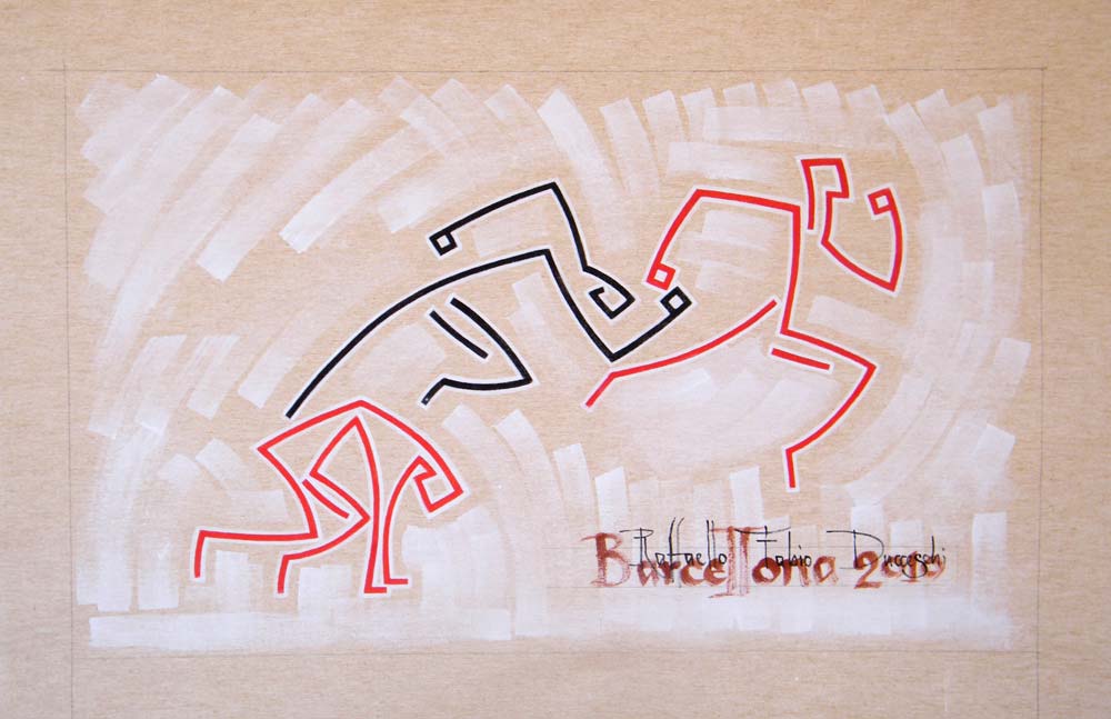 1000x647 Filesprint 100 M - Track And Field Painting