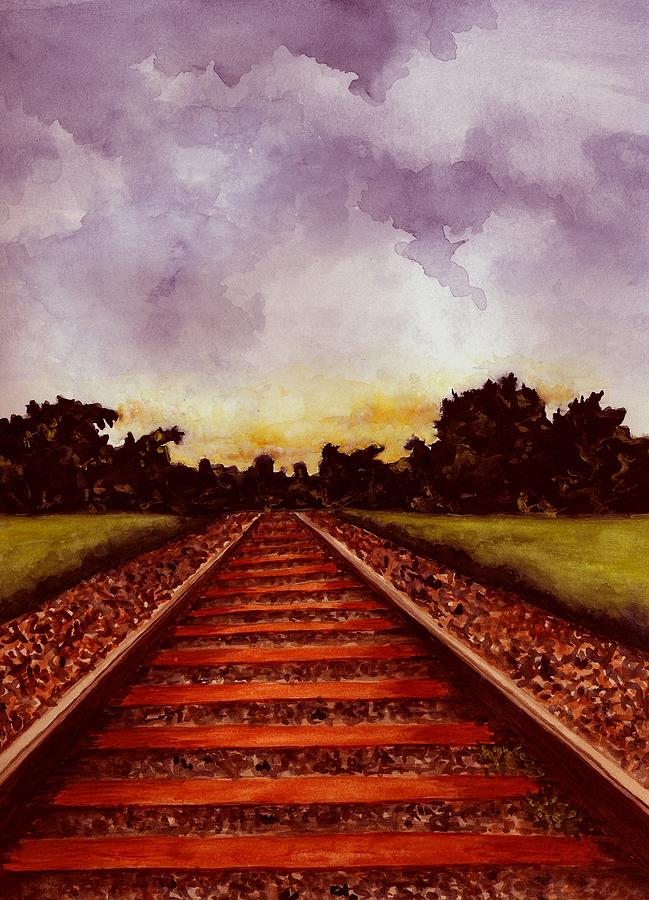 649x900 Railroad Tracks - Track Painting